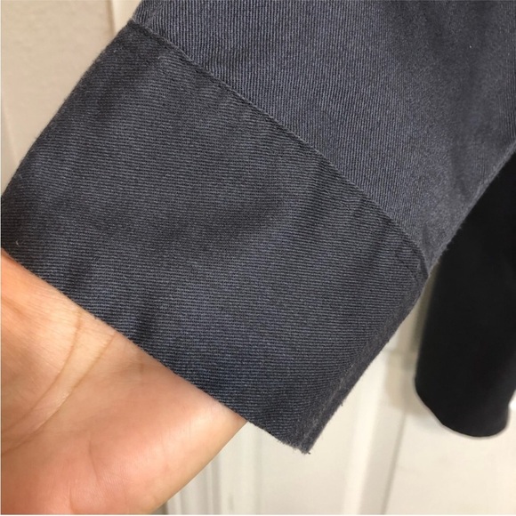 Dickies Mens Long Sleeve Flap Chest Pockets Button Down Gray Work Shirt L - Picture 6 of 13